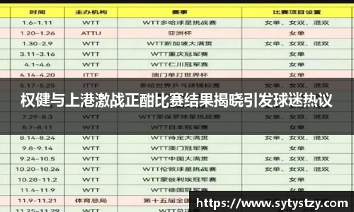 权健与上港激战正酣比赛结果揭晓引发球迷热议